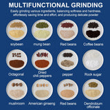 Dry Chilli Grinder, Household Powder Grinding Machine, Electric Grain Crushing Mill, Multifunctional Ultra Fine Grinder, Kitchen Cereal Nuts Beans Spices Flour Powder Polishing Device, Portable Grain Dry Mill Food Bean Grinder