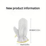 Steel Wire Dishwashing Glove, Multipurpose Anti Swiss Cleaning Rag, Waterproof Kitchen Cleaning Gloves, Oil-free, Silver Wire Dish Cleaning Glove, Multifunctional Non-Scratch Wire Dish Cloths