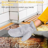 Steel Wire Dishwashing Glove, Multipurpose Anti Swiss Cleaning Rag, Waterproof Kitchen Cleaning Gloves, Oil-free, Silver Wire Dish Cleaning Glove, Multifunctional Non-Scratch Wire Dish Cloths