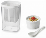 Fine Mesh Stainless Steel Greek Yogurt Strainer with Lid