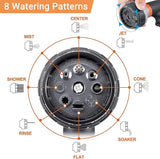7-Pattern Garden Hose Spray Nozzle – Adjustable Water Spraye