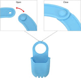 Silicone Hanging Bogg Pouch, Camping Hiking Beach Bag, Phone Holder, Sink Storage Hanging Bag, Dish Drying Rack, Faucet Scrubber Sponges, Hangable Drying Rack Sink Bag Tray, Soap Drain Basket with Buckle