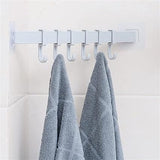Chest Hook Towel Hanger, Multifunction Kitchen Bathroom Storage Hook, 6 Hook Home Organizer Storage Rack, Multipurpose Hook Rack, Double Suction Cup Towel Rack, Multifunction Wardrobe Rack