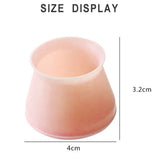 Set Of 4 Silicone Table & Chair Leg Floor Protector, Transparent Furniture Covers for Tables Wood Floor Protector, Chair Glides Table Feet Caps