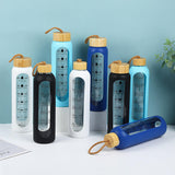 Motivational  Time Marker Water Bottle – Leakproof BPA Free Reusable Sports Bottle