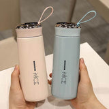 Nice Vacuum Insulated Water Bottle - Leak Proof BPA Free Flask for School Office Travel Gym - 400ML