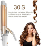 Triple Wave Hair Curler, Triple Curling Iron Wand, Crimping Iron Large Wave Hair Styling Tool, Ceramic Curling Tongs, Professional Hair Waver Tools, Wave Waver Styling Tools