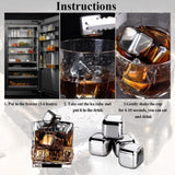 6 Grid Steel Ice Cubes With Clip, Quick Frozen Iced Square Chilling Stone, Reusable Chilling Ice Cubes, Rust-proof Ice Tartar, Multipurpose Kitchen Ice Cube With Tong