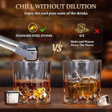 6 Grid Steel Ice Cubes With Clip, Quick Frozen Iced Square Chilling Stone, Reusable Chilling Ice Cubes, Rust-proof Ice Tartar, Multipurpose Kitchen Ice Cube With Tong