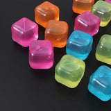 Reusable Ice Cubes, Freezable Ice Cubes, Plastic Non Diluting Ice Cubes, Reusable Washable Ice Cubes for Picnic Camping, Portable Ice Cube Cooler For Drinks, Refresh Cocktail Party Physical Cooling Tool