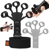 Finger Gripper, 6 Resistant Finger Exerciser, Patients Hand Recovery Physical Tools, Guitar Finger Strengthener, Silicone Gripster Grip, Finger Stretcher Hand Grip, Finger Sleeve for Guitar, Hand Therapy and Training Device