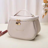 Premium Cosmetic Case, Cute PU Makeup Bag For Women, Waterproof Travel Make Up Pouch, Large Capacity Portable Cosmetic Case, Multifunctional Toiletry Bag, Makeup Storage Bags with Handle and Divider, Cosmetic Makeup Bag for Women Girls