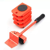 Set Of 5 Heavy Duty Furniture Lifter Transport Tool Set, Heavy Furniture Moving Tool Set, Flexible Mover Sliders Kit, Moving Roller Kit
