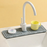 Silicone Faucet Drain Pad, Kitchen Faucet Mat, Bathroom Sink Draining Pad, Silicone Splash Guard