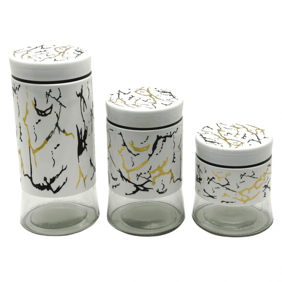 TCS Food Storage Jar, Coffee Beans Tea Snacks Sealed Container,  Multifunctional Leak Proof Transparent Wide Caliber Canister, Seasoning Bottle Spice Jars, Multifunction, Kitchen Cereal Dispenser Storage Containers, Stainless Steel Hermetic Pots