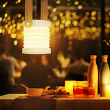 4 In 1 Foldable Table Lamp, Touch Dimmable LED Portable Lantern Light, Rechargeable Camping Lantern Night Light, Wooden Handle Telescopic Lantern Light, Touch Control Dimmable 3 Level Night Light