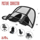 Universal Chair Lumbar, Back Support Spine Posture Correction Back Pillow, Car Seat Office Chair Massage Back Lumbar, Ventilate Mesh Car Seat Chair Back Cushion