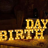 White Led Alphabets Letters, Alphabet Led Letter Lights, A To Z Light Up Letters Sign Night Light