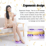 Foot Massager Roller, Home Leg Point Bead Roller Massager, Heel Foot Arch Pain Reflexology Massager, Yoga Fitness Training Muscle Relaxation Therapy Massager, Powerful Natural Stone Acupoint Foot Massager