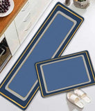 Set Of 2 Kitchen Floor Mat, Non-slip Kitchen Carpet, Kitchen Mat Bedroom Long Rug, Anti Slip Floor Mat, Modern Kitchen Mate