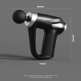 Pistol Mini Massager, 4 Head Handheld Electric Massagers, Household Mini Fascia Gun Vibration Muscle Massager, Rechargeable Handheld Muscle Massager, Fascia Massager Neck Body Massager, Portable Body Massager Gun