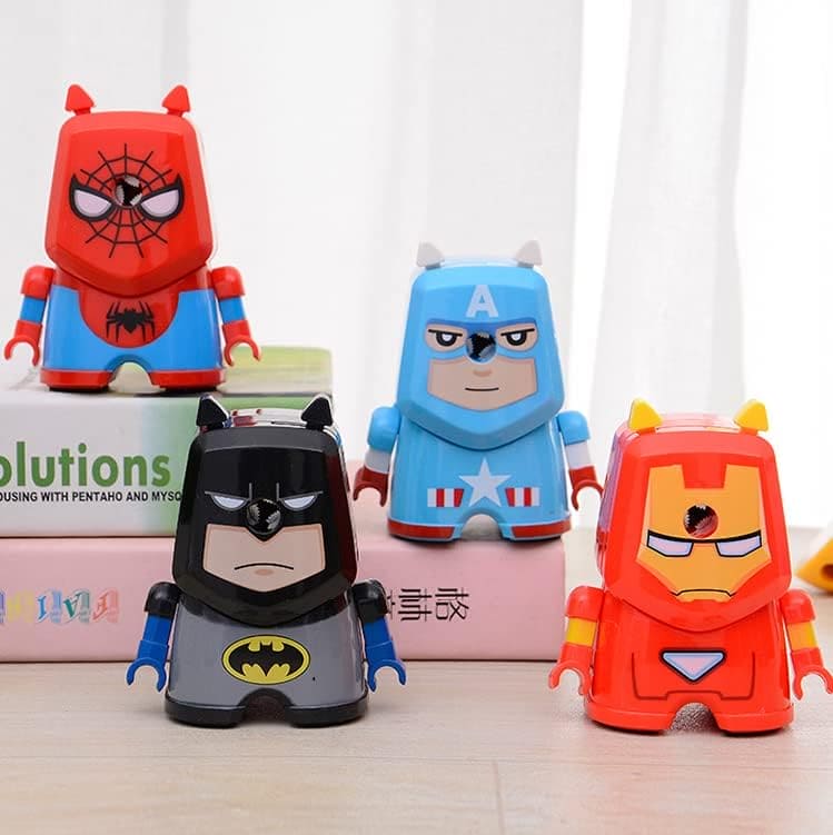 Fashion Super Hero Cartoon Pencil Sharpener, Marvel Series Styling Pencil Sharpener, Kids Creative Pencil Sharpener, Manual Pen Sharpener, Student Kids School Supplies