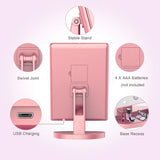 LED Zooming Mirror, 22 LED Light Makeup Mirror, Magnifying Cosmetic Mirror, 180 Rotation Adjustable Touch Dimmer Table Makeup Mirrors, Tri Fold Makeup Mirror, Smart Complementary Makeup Mirror, Vanity Dimmer Beauty Table Mirror
