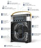 Portable Air Cooler Desk Fan with Water Spray – USB Mini Air Conditioner