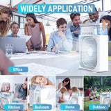 Portable Air Cooler Desk Fan with Water Spray – USB Mini Air Conditioner