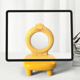 Animal Mirror Mobile Holder, Mini Cartoon Desktop Mobile Phone Holder, Cute Pet Lazy Person Mobile Stand, Portable Animal Chair Phone Bracket, Decorative Phone Holder