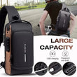 Anti-Theft Crossbody Sling Bag with USB Charging
