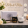 Mr & Mrs Luxury Ceramic Mug Gift Set – 2 Piece Couple Coffee Mugs