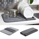 Multifunctional Kitchen Quick Dry Drain Pad With Plate Holder
