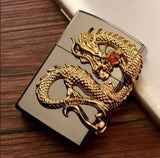 Gas Craving Dragon Lighter, Disposable Cigarette Lighter, Gas Storm Lighter, Easy To Use Flip Lighters, Classic Fashionable Lighters, Creative Retro Lighter