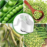 Pea Sheller Machine, Green Beans Peeler Bean Slicer Cutter, Hand Shaking Pee Molting Machine, Cut Fruit Vegetable Stringer, Hand Crank Pea Sheller, Hand Rolling Pea Peeler For Beans, Rotary Manual Bean Peeling Machine