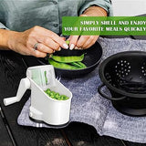 Pea Sheller Machine, Green Beans Peeler Bean Slicer Cutter, Hand Shaking Pee Molting Machine, Cut Fruit Vegetable Stringer, Hand Crank Pea Sheller, Hand Rolling Pea Peeler For Beans, Rotary Manual Bean Peeling Machine