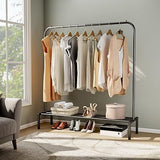 Amazing Iron Coat Rack Clothes Hanger, Floor Stand Drying Rack, Simple Clothes Storage Shelf