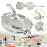 Roti Press Maker, Foldable Doughs Pressing Tool, Manual Corn Tortillas Pressing Tools, Non Stick Tortilla Pie Maker Press Pan, Foldable Durable Chapati Presser, Homemade Tortilla Pie Bakeware, Home Kitchen Cooking
