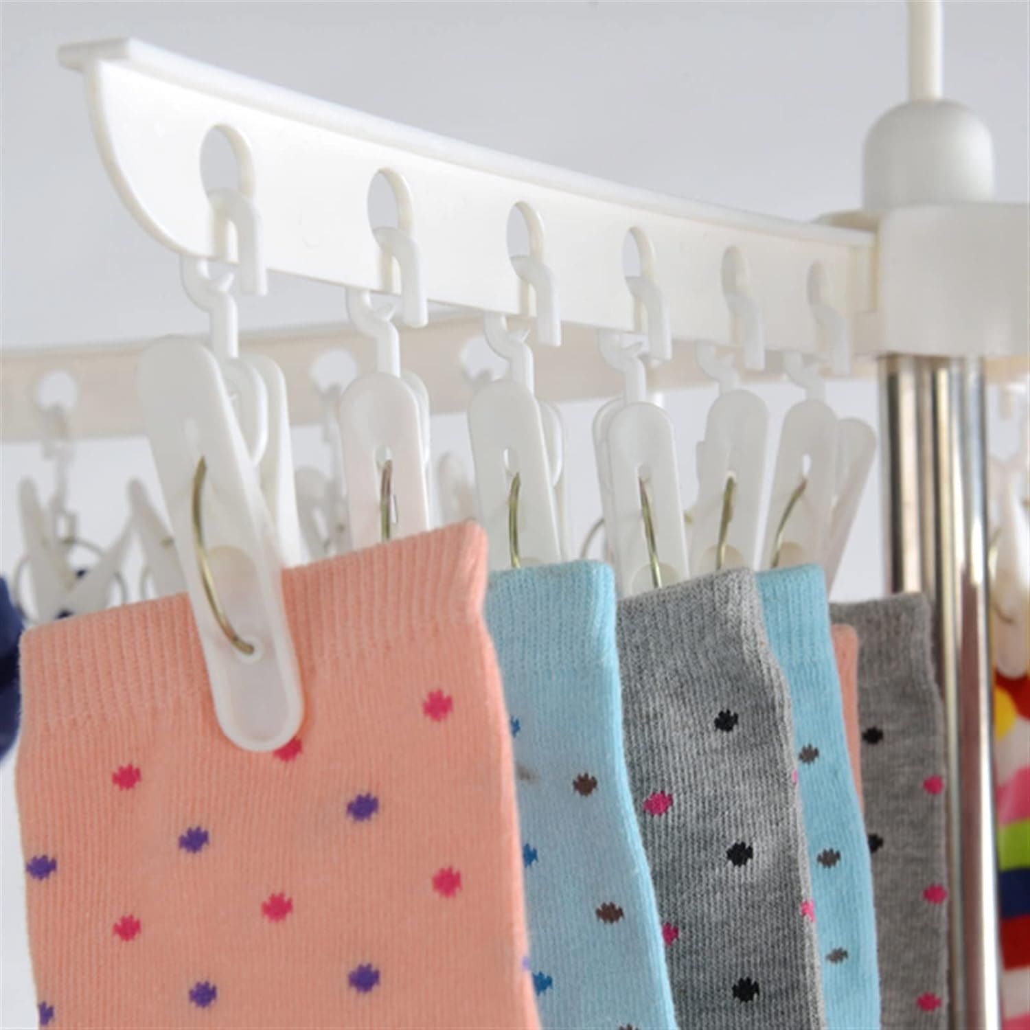 3 Tier Horse Drying Rack, Collapsible Clothes Drying Rack, Foldable Standing Laundry Stand, 360 Rotatable Tripod Airer For Clothes, Stainless Steel Frame Clothing Drying Rack, Balcony Laundry Hanger Organizer,  Indoor Outdoor Garment Aire Stand