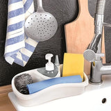 Snip Soap Dispenser With Sponge Holder, Dish Washing Soap Dispenser, Multi Utility Soap Sponge Storage for Bathroom Kitchen Basin, Titiz Soap Dispenser with Sponge Holder