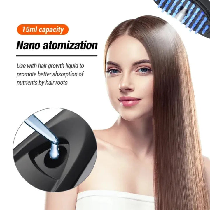 LED Hair Growth Spray Massage Comb