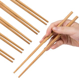 Set Of 10 Bamboo Sticks, Wooden Bamboo Chopsticks, Reusable Japanese Chopsticks, Non Slip Food Chop Sticks, Natural Kitchen Chopsticks, Household Bamboo Chopsticks, Kitchen Restaurant Home Tableware