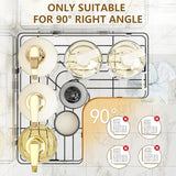 Set Of 5 Mesh Shower Shelves, Multipurpose Wall Storage Racks, Stainless Steel Bathroom Corner Baskets, Shower Basket for Hanging, Shampoo, Shower Gel, Soap Holder