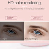 3-Mode LED Makeup Mirror with Touch Light