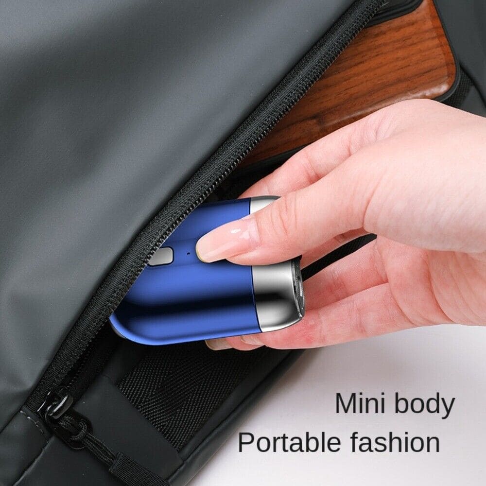 U Electric Shaver, Double Head Electric Shaver, Mini Beard Shaver, Pocket Beard Trimmer, Rechargeable Small Cannon Shaver, Portable Mini Beard Trimmer, Washable Shaver For Men Razor, Magnetic Suction Shaver, Portable IPX7 Head Double Charge Trimmer