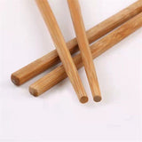 Set Of 10 Bamboo Sticks, Wooden Bamboo Chopsticks, Reusable Japanese Chopsticks, Non Slip Food Chop Sticks, Natural Kitchen Chopsticks, Household Bamboo Chopsticks, Kitchen Restaurant Home Tableware