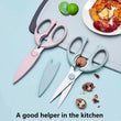 Ultra Sharp Kitchen Scissor, Chicken Bone Food Kitchen Scissors With Nutcracker, Multipurpose Steel Shear of Cooking Scissor, Kitchen Scissor For Meat Veg Cutting