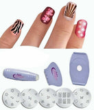 Saloon Express Nail Art Stamping Kit, Professional Nail Polish Art Kit, Decals Nail Paint Stamp