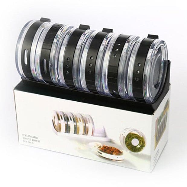 Set Of 6 Coin Spice Jar, Kitchen Condiment Storage Box, Multifunctional Transparent Cellular Spice Bowl, Creative Transparent Seasoning Cans, Kitchen Spice Mill Storage Condiment Bottles