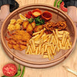 Set Of 2 Pcs Air Fryer Tray, Double Non Stick Crisper Tray, Multifunction Roasting Frying Basket, Heat Resistance Oven Grill Pan Basket, Cooling Grill Pan Plate With Handles